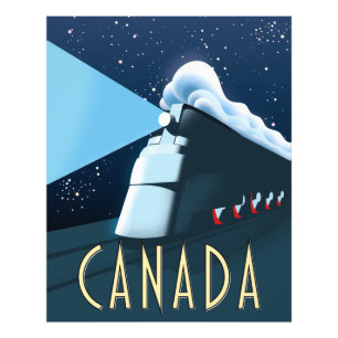 Canada Locomotief reisposter Foto Afdruk