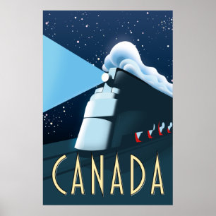 Canada Locomotief reisposter Poster