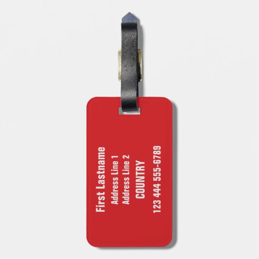 CANADA LOVE aangepaste bagagelabel (Achterkant verticaal)