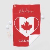 CANADA Love aangepaste naam golfhanddoek (Insitu)