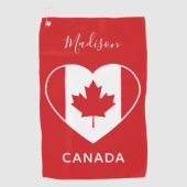 CANADA Love aangepaste naam golfhanddoek (Voorkant)