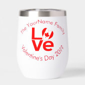 Canada LOVE Coeur Drapeau Rouge Personnalisé (Arrière)