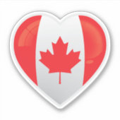 Canada Love Icon Sticker (Voorkant)