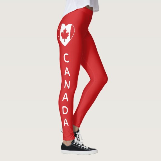 CANADA Love leggings personnalisés (Droite)