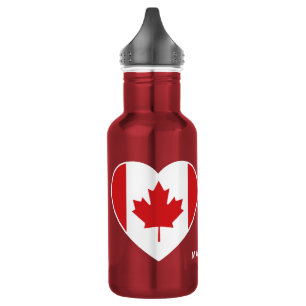 Canada Love Nom personnalisé bouteilles d'eau