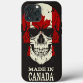 Canada Made in Canada Skull iPhone Case Mate (Achterkant)