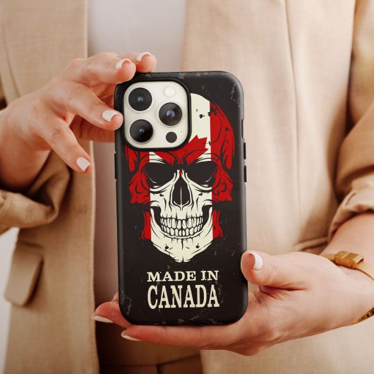 Canada Made in Canada Skull iPhone Case Mate