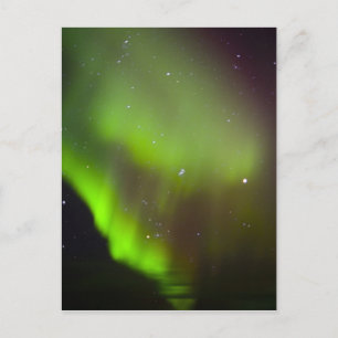 Canada, Manitoba, Churchill. Aurora Borealis in Briefkaart