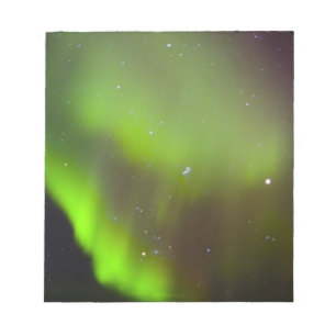 Canada, Manitoba, Churchill. Aurora Borealis in Notitieblok