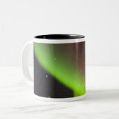 Canada, Manitoba, Churchill. Aurora Borealis Tweekleurige Koffiemok (Voorkant links)