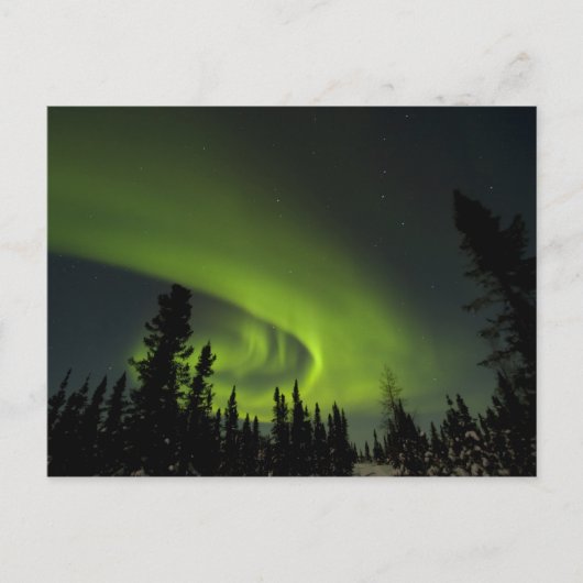 Canada, Manitoba. Uitzicht van aurora borealis en Briefkaart (Voorkant)