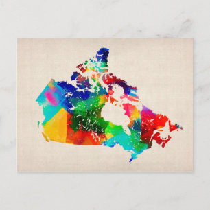 Canada Map Briefkaart