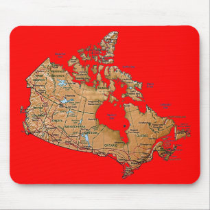 Canada Map Mousepad Muismat