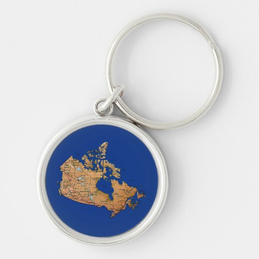 Canada Map Sleutelhanger (Voorkant)
