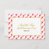 CANADA MAPLE Christelijk Wedding RSVP Response Kaa (Achterkant)