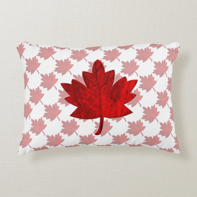 Canada-Maple Leaf Accent Kussen (Voorkant)
