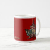 Canada Maple Leaf Art Mok Coffee Cup Aangepast (Voorkant rechts)