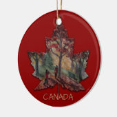 Canada Maple Leaf Art Ornamenten - Aangepast (Links)