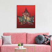 Canada Maple Leaf Art Prints - Canvas (Insitu (Woonkamer))
