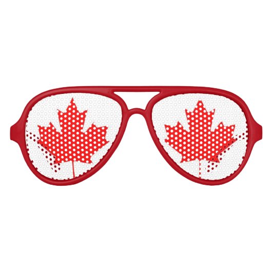 CANADA MAPLE LEAF AVIATOR ZONNEBRIL (Voorkant)
