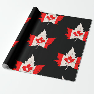 canada maple leaf beaver canadiaans cadeaupapier
