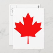 Canada Maple Leaf Briefkaart (Voorkant / Achterkant)