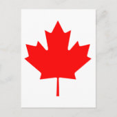 Canada Maple Leaf Briefkaart (Voorkant)