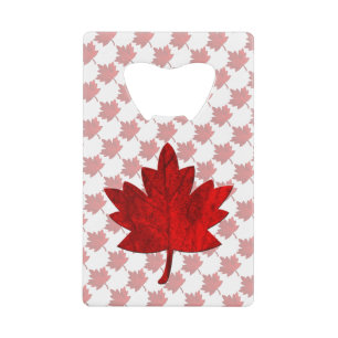 Canada-Maple Leaf by Shirley Taylor Kredietkaart Flessenopener