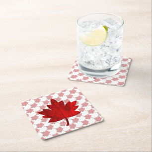 Canada-Maple Leaf by Shirley Taylor Vierkante Kartonnen Onderzetter