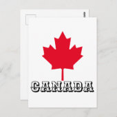 CANADA MAPLE LEAF - CANADA DAY BRIEFKAART (Voorkant / Achterkant)