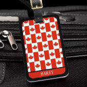 Canada Maple Leaf Canadian Flag Pattern Name Bagagelabel