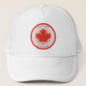 Canada Maple Leaf Circle Shape Trucker Pet (Voorkant)