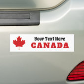 Canada Maple Leaf custom bumpersticker (Op auto)