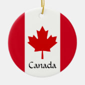 Canada Maple Leaf Design Ceramic Ornament (Voorkant)