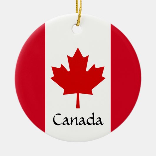Canada Maple Leaf Design Ceramic Ornament (Voorkant)