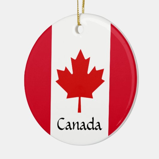 Canada Maple Leaf Design Ceramic Ornament (Links)
