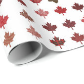 Canada Maple Leaf en Moose Cadeaupapier (Rol Hoek)