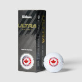 Canada Maple Leaf Gepersonaliseerd bericht Golfballen (Verpakking)