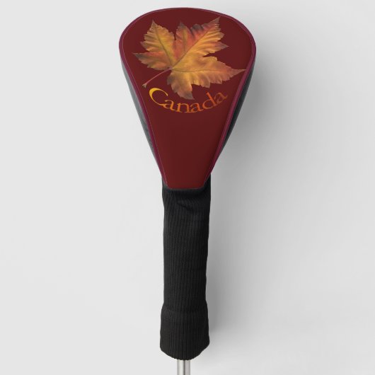 Canada Maple Leaf Golf Driver Hoesje Golfheadcover (Voorkant)