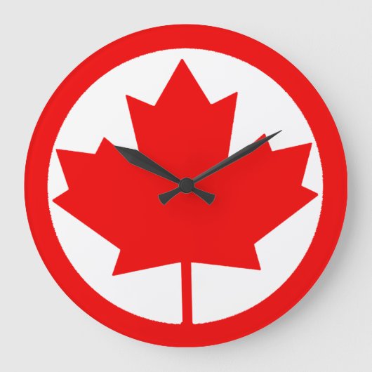 Canada Maple Leaf Grote Klok (Voorkant)