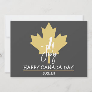 Canada Maple Leaf, Happy Canada Day, 1 juli Feestdagenkaart