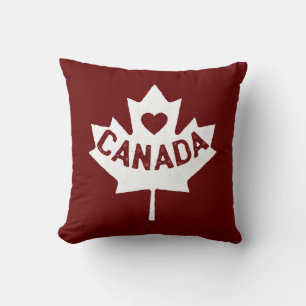 Canada Maple Leaf Heart Kussen