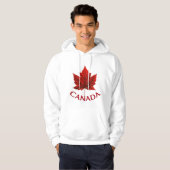 Canada Maple Leaf Hoodie Canada Hooded Sweatshirt (Voorkant volledig)