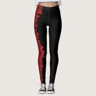Canada Maple Leaf Leggings Autumn Leaves Legnisch