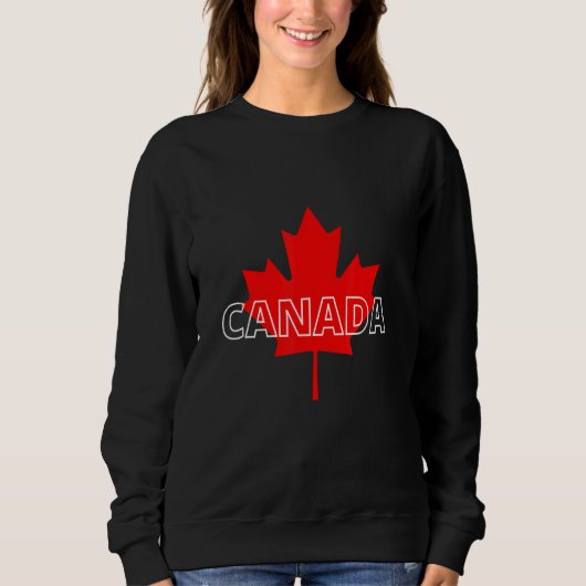 Canada Maple Leaf North Patriotic Proud Trui (Voorkant)