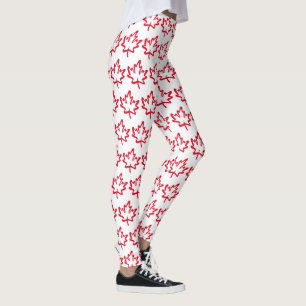 Canada Maple Leaf Patriotic Free niet te koop Leggings