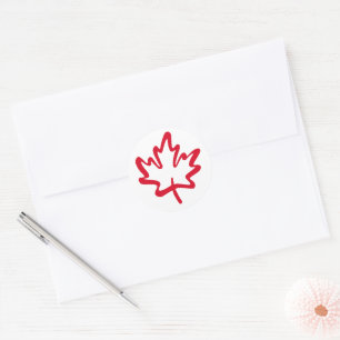 Canada Maple Leaf Patriotic Free niet te koop Ronde Sticker