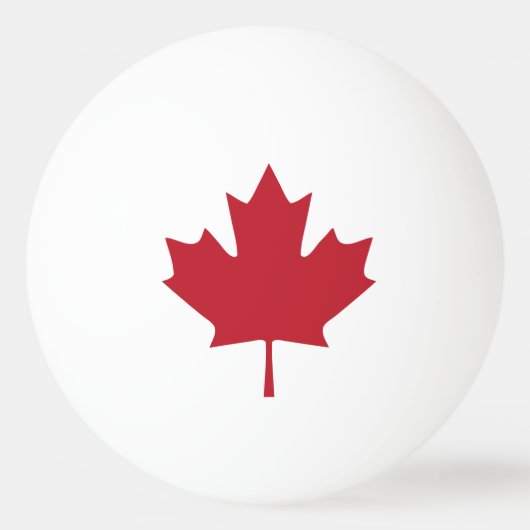 Canada Maple Leaf Ping Pong Ball (Voorkant)