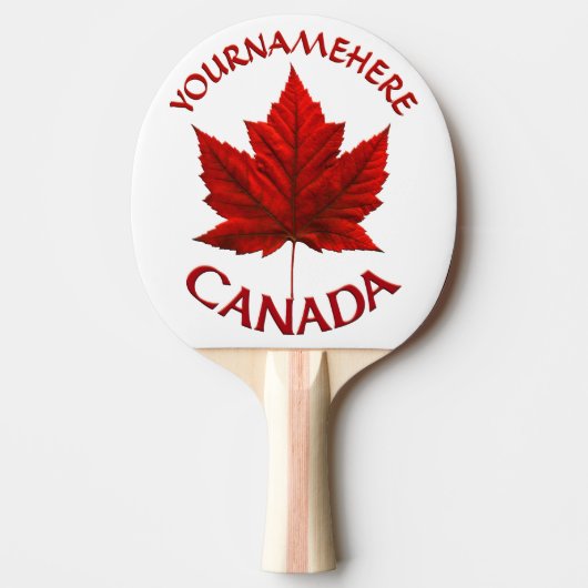 Canada Maple Leaf Ping Pong Paddles Personalized Tafeltennisbatje (Voorkant)