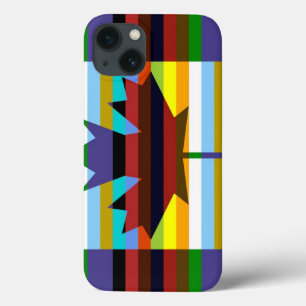 Canada Maple Leaf Pop Art 2 iPhone 13 Hoesje